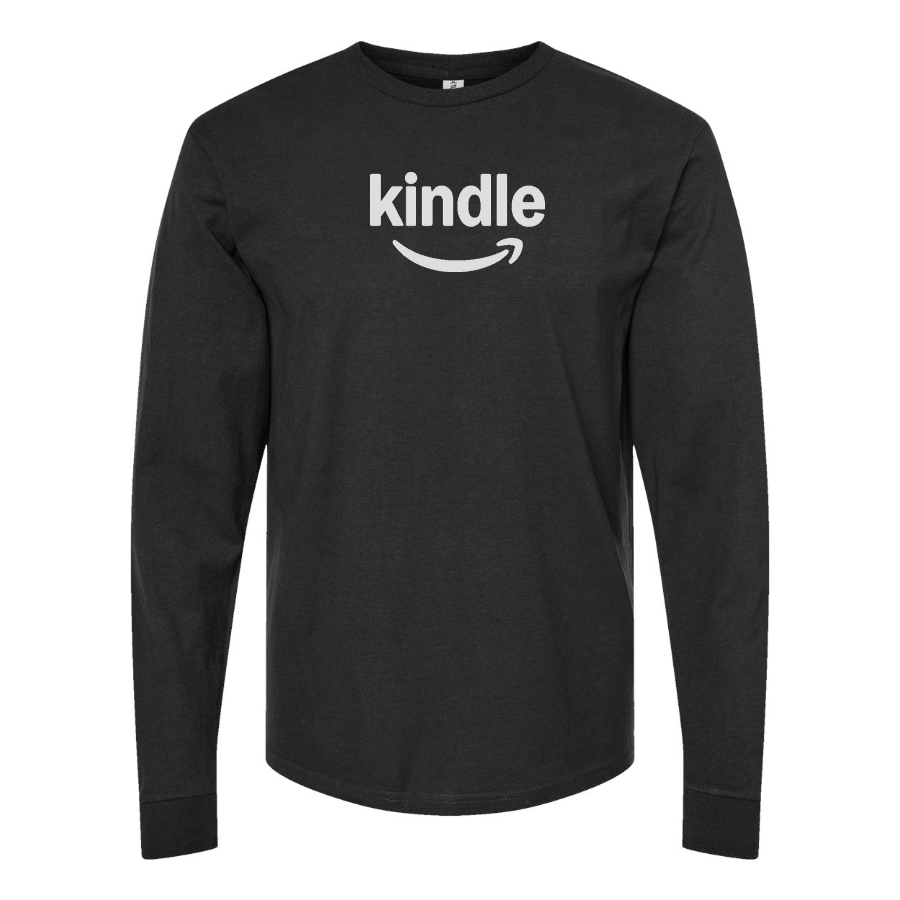 Men's Amazon Kindle Logo Cotton Long Sleeve T-Shirt