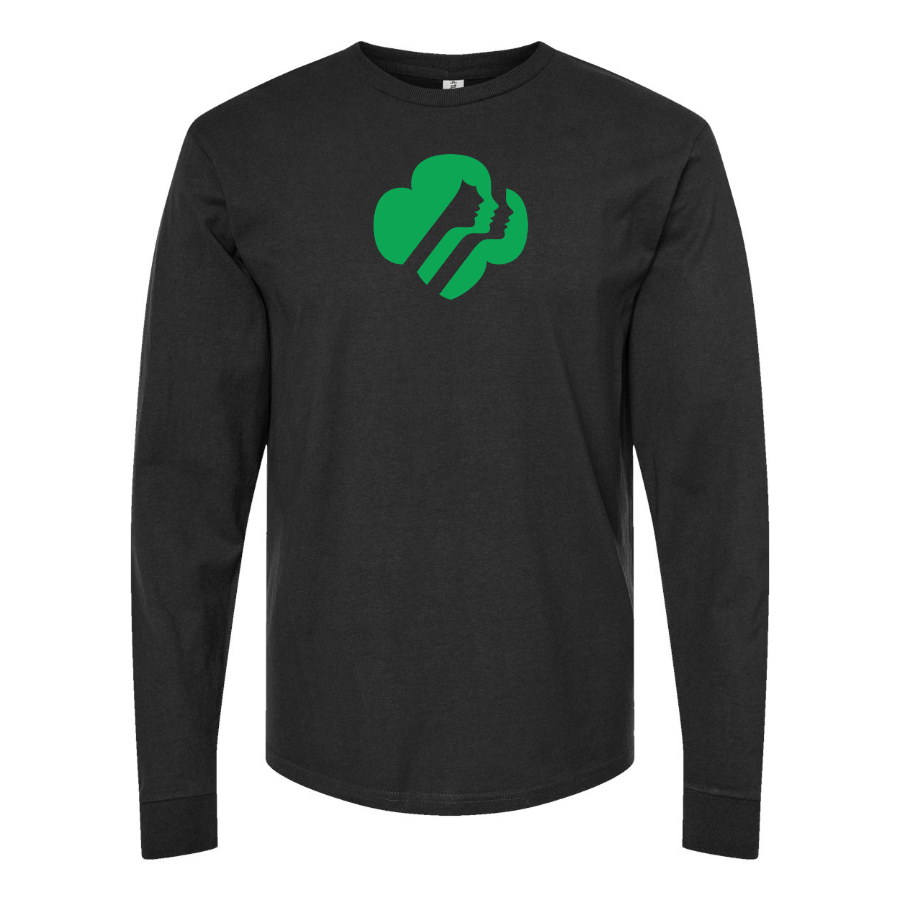 Men's Girl Scouts Logo Cotton Long Sleeve T-Shirt