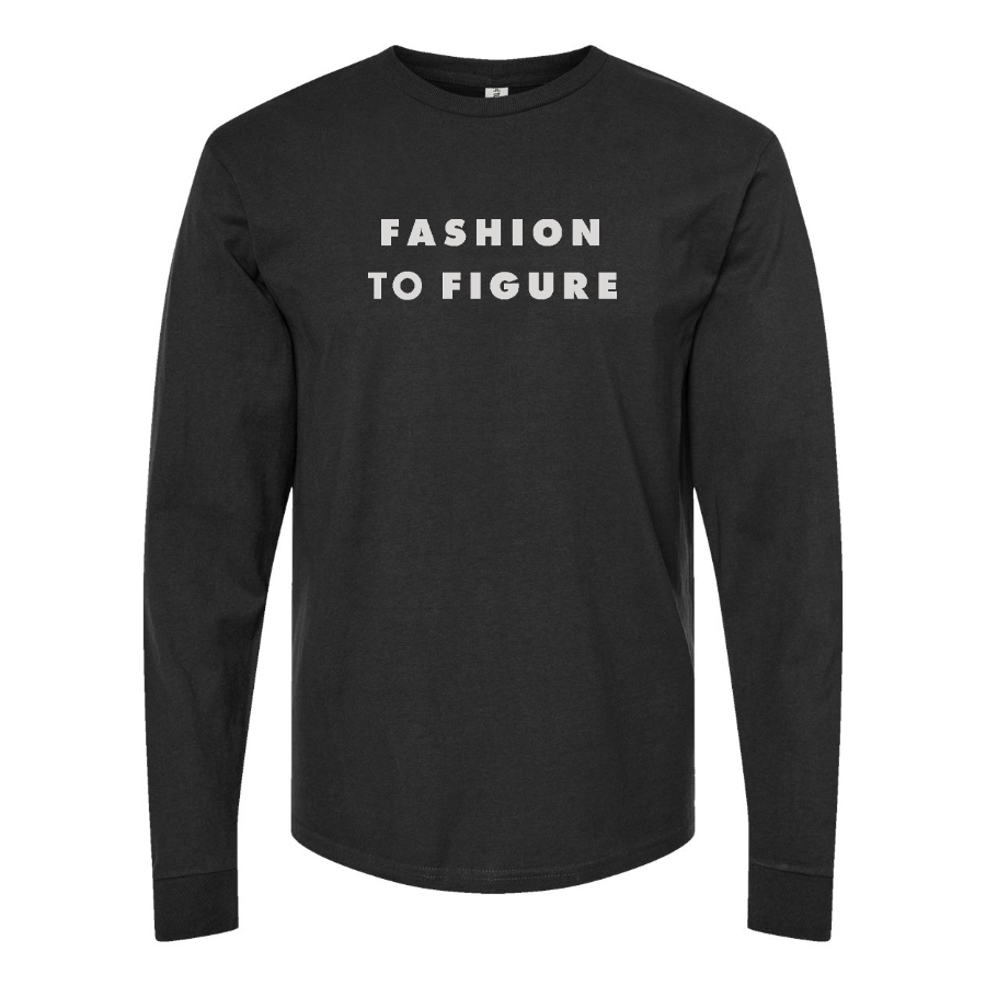 Men's Fashion To Figure Logo Cotton Long Sleeve T-Shirt