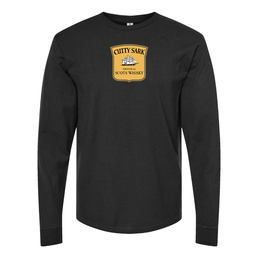 Men's Cutty Sark Logo Cotton Long Sleeve T-Shirt
