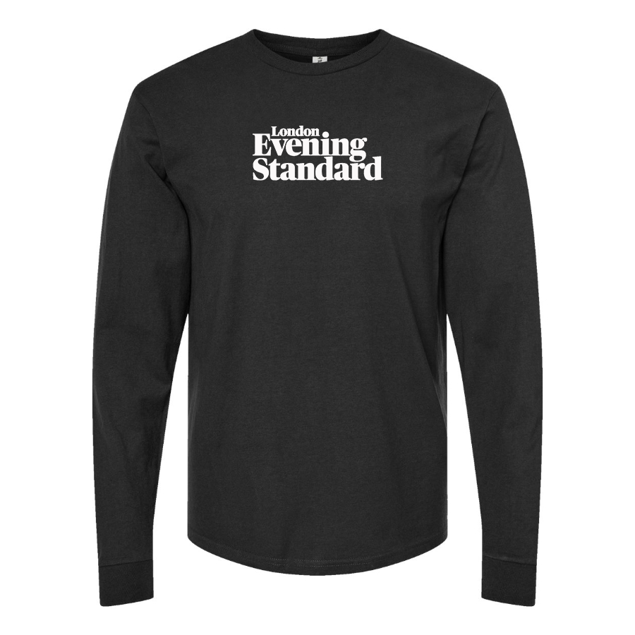 Men's London Evening Standard Logo Cotton Long Sleeve T-Shirt