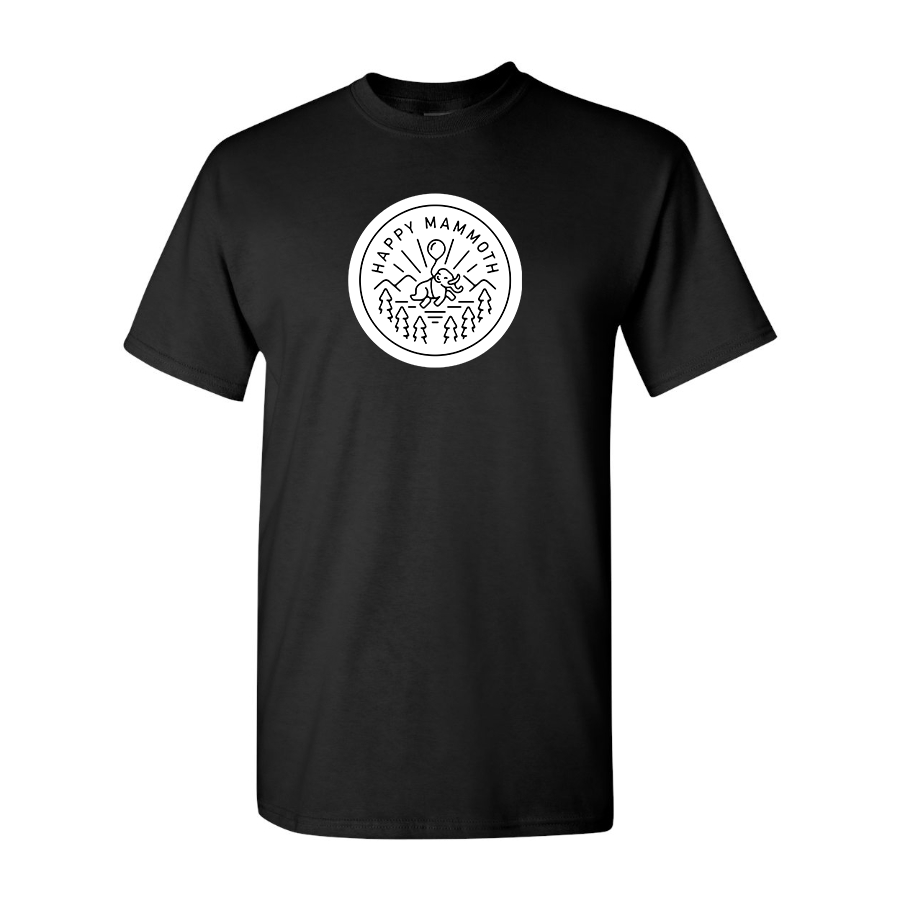 Men's Happy Mammoth Logo Cotton T-Shirt