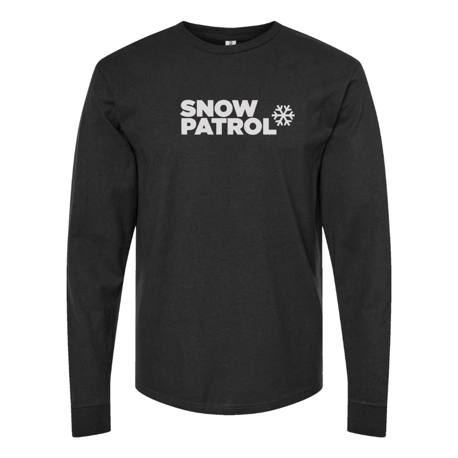 Men's Snow Patrol Logo Cotton Long Sleeve T-Shirt