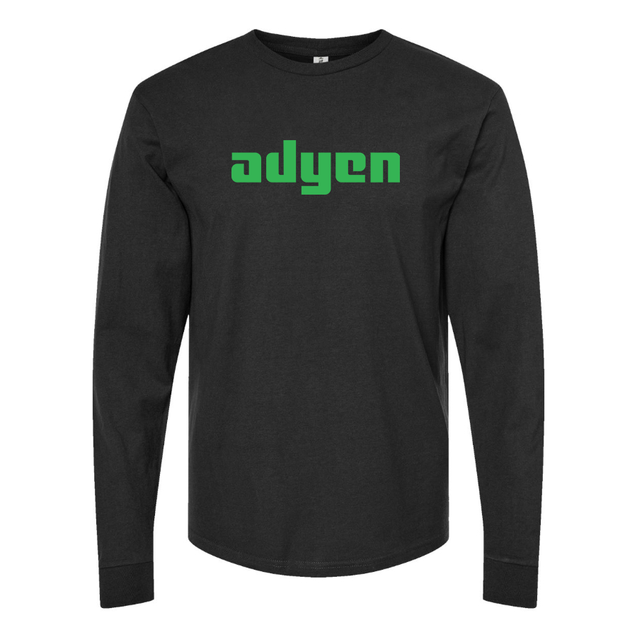 Men's Adyen Logo Cotton Long Sleeve T-Shirt