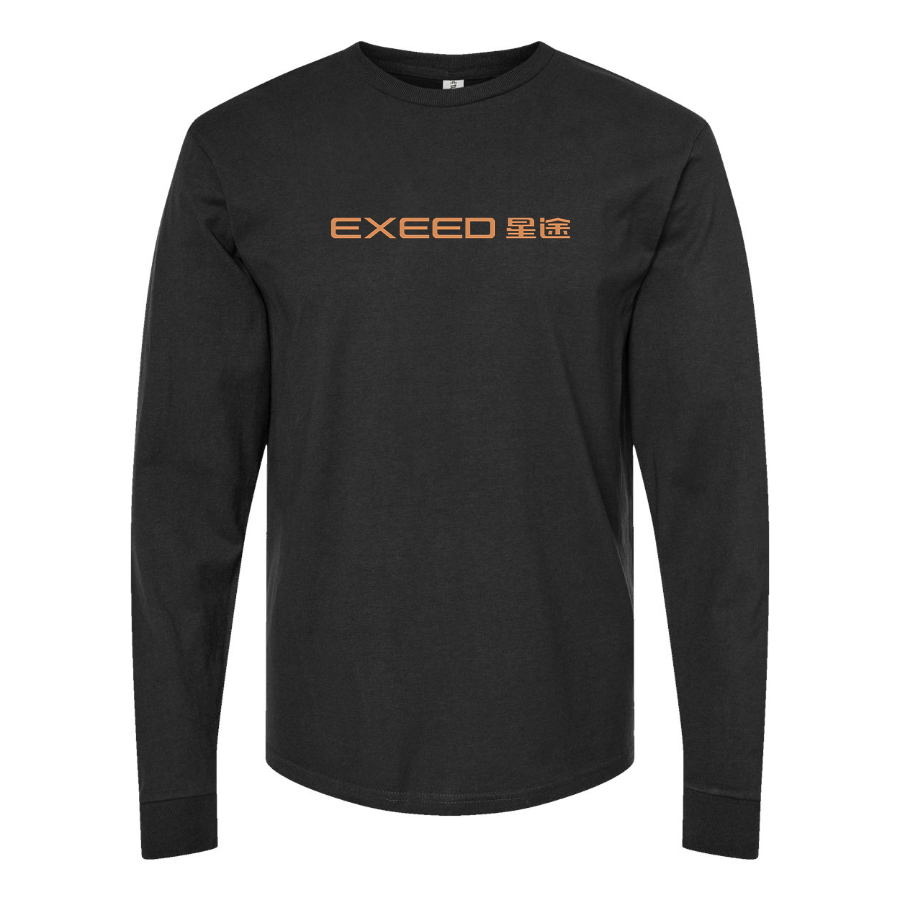 Men's Exeed Logo Cotton Long Sleeve T-Shirt