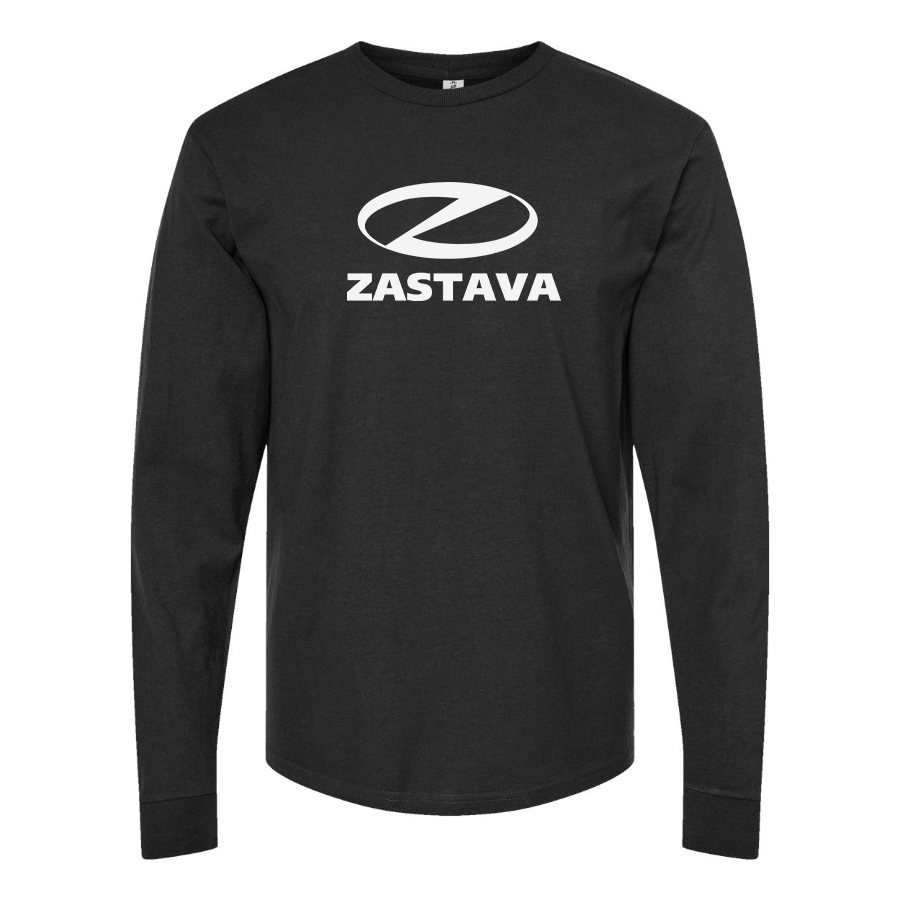 Men's Zastava Logo Cotton Long Sleeve T-Shirt