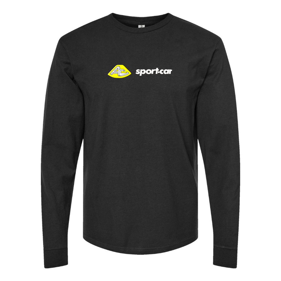 Men's AC Sport Car Logo Cotton Long Sleeve T-Shirt
