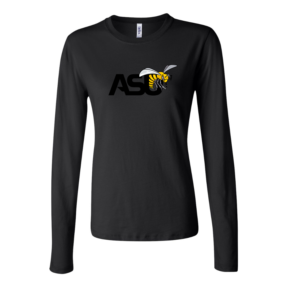 BELLA CANVAS Women’s Alabama State Hornets Jersey Long Sleeve Tee