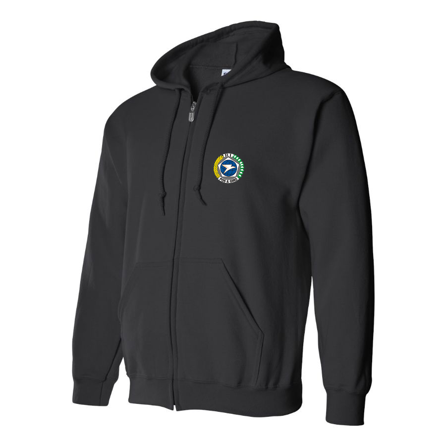 Men's Pos & Giro Logo Zipper Hoodie