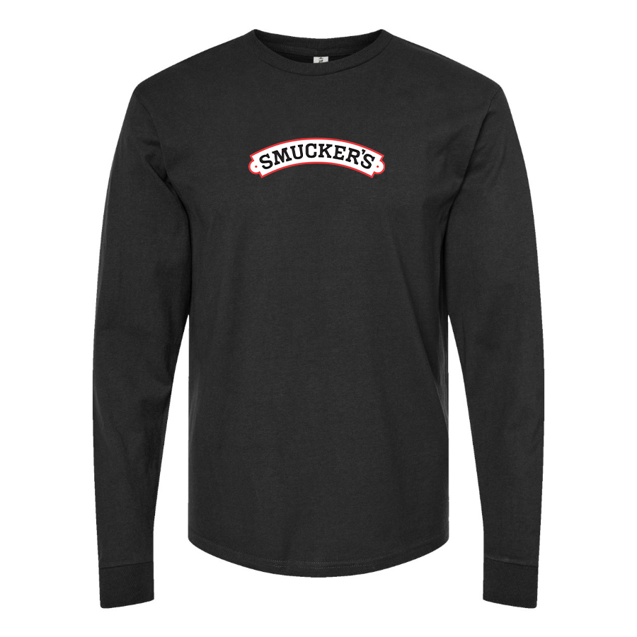 Men's Smucker's Logo Cotton Long Sleeve T-Shirt