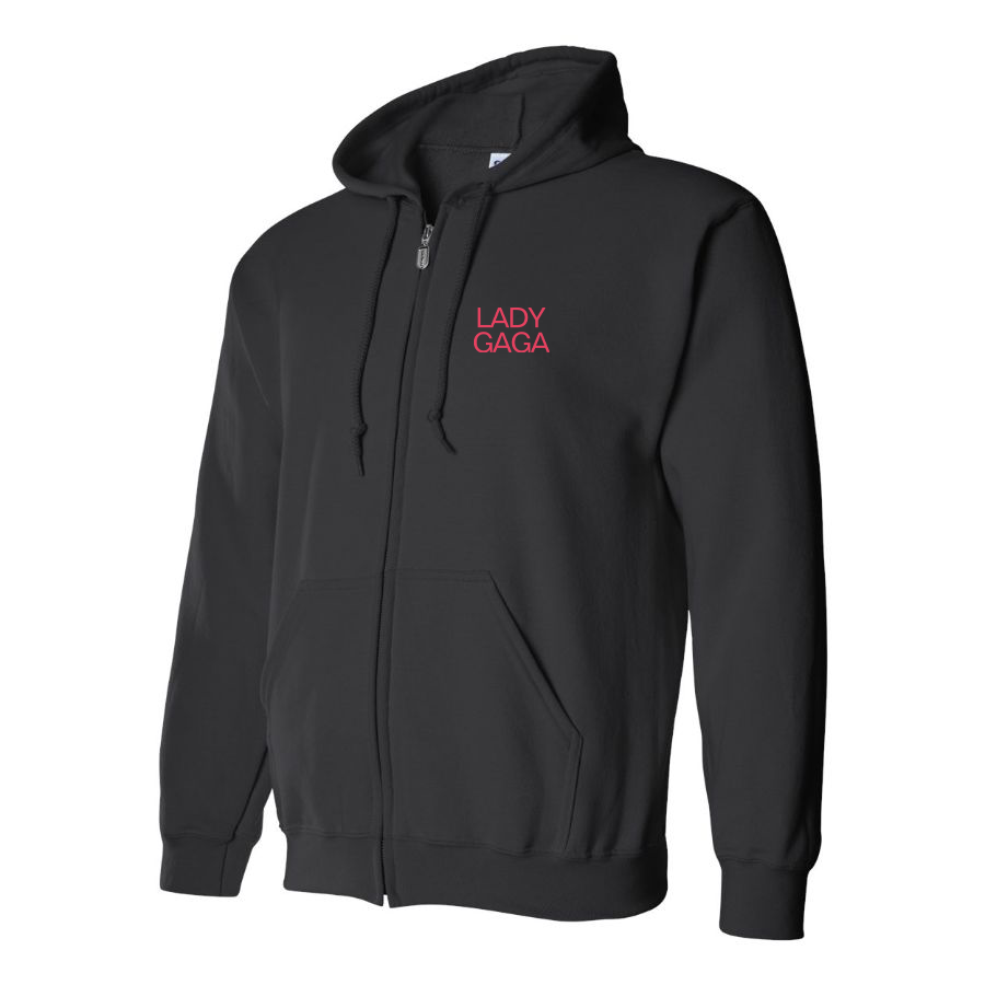 Men's Lady Gaga Logo Zipper Hoodie