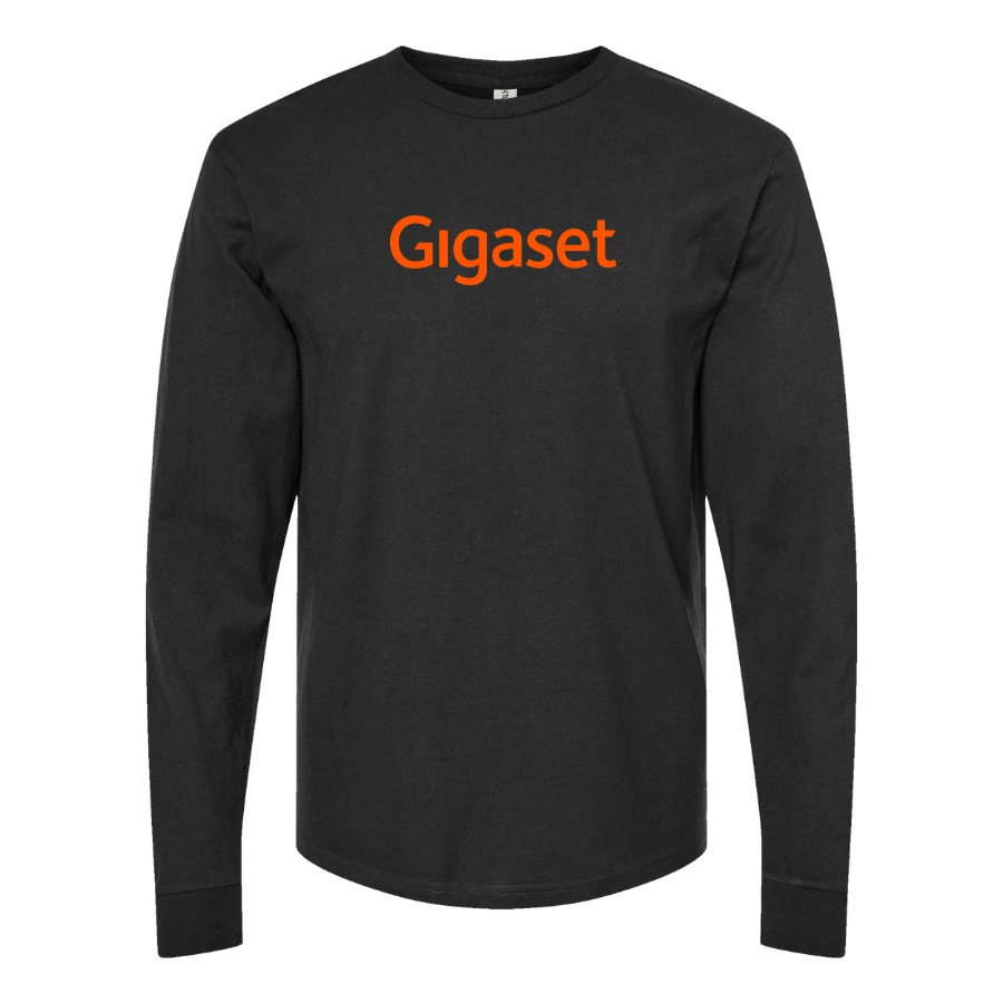 Men's Gigaset Logo Cotton Long Sleeve T-Shirt