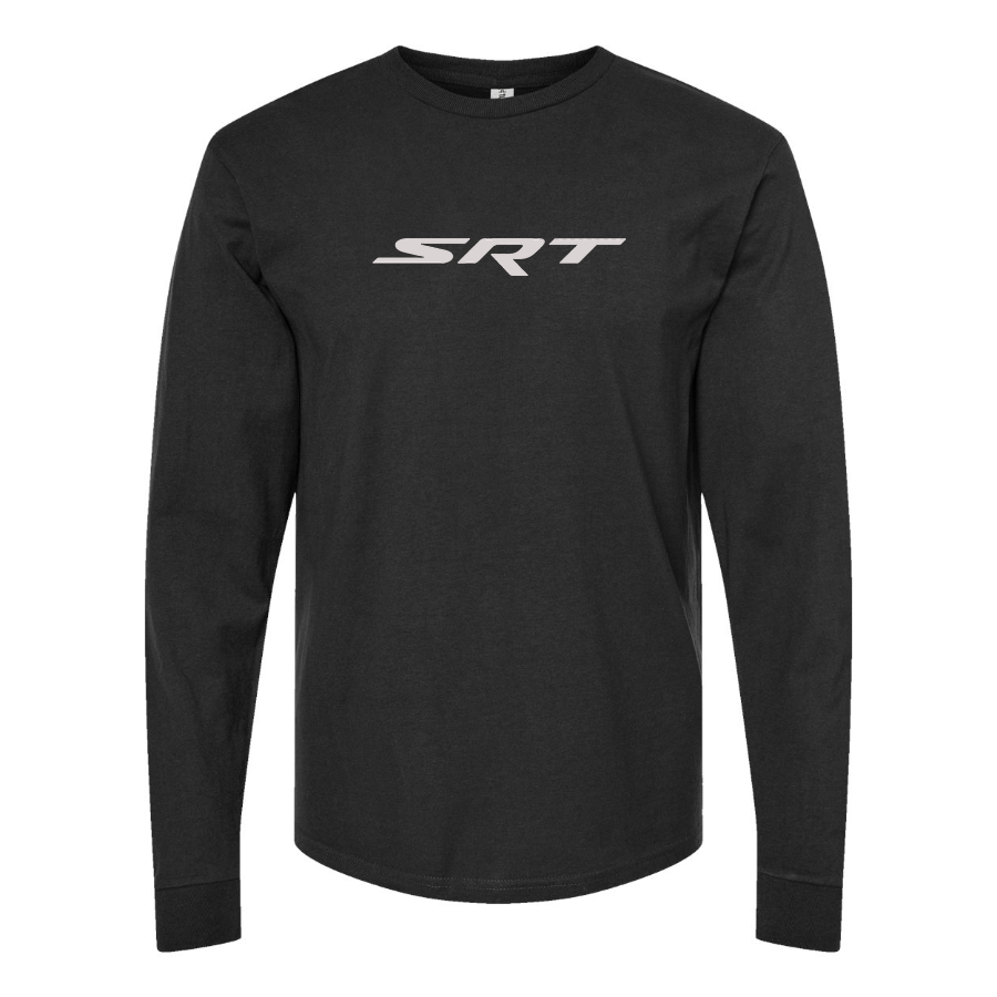 Men's Street Racing Technology Logo Cotton Long Sleeve T-Shirt