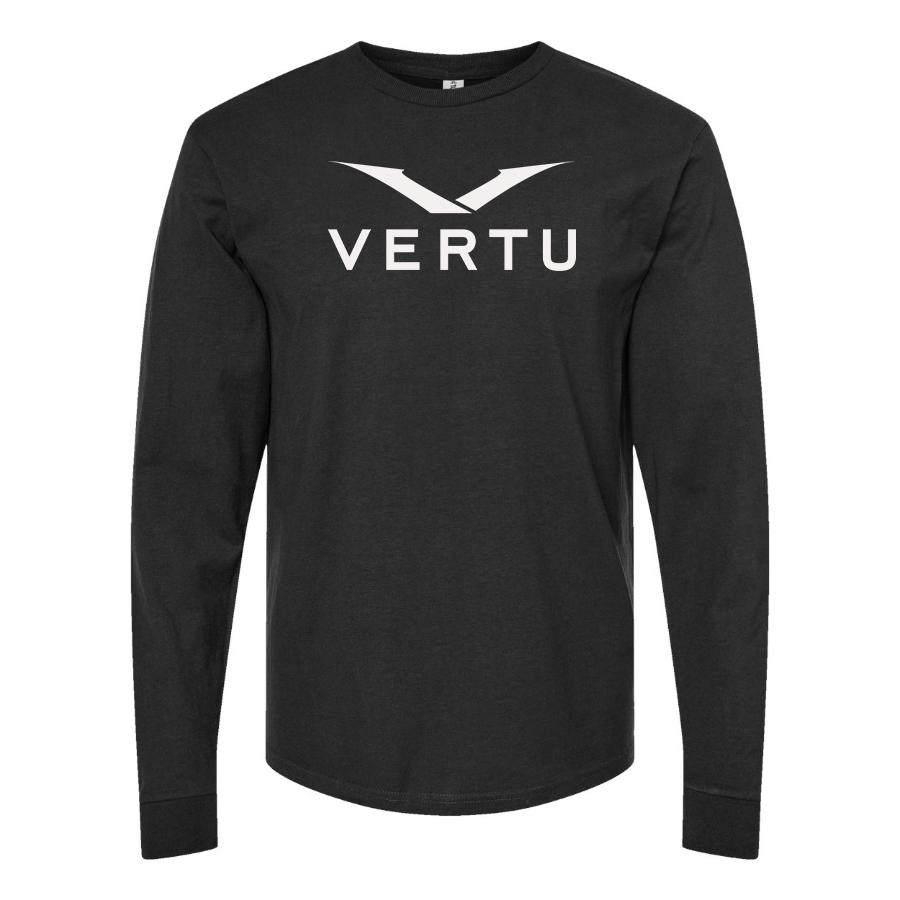 Men's Vertu Logo Cotton Long Sleeve T-Shirt
