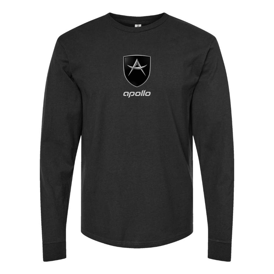Men's Apollo Logo Cotton Long Sleeve T-Shirt