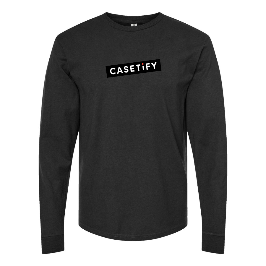 Men's Casetify Logo Cotton Long Sleeve T-Shirt