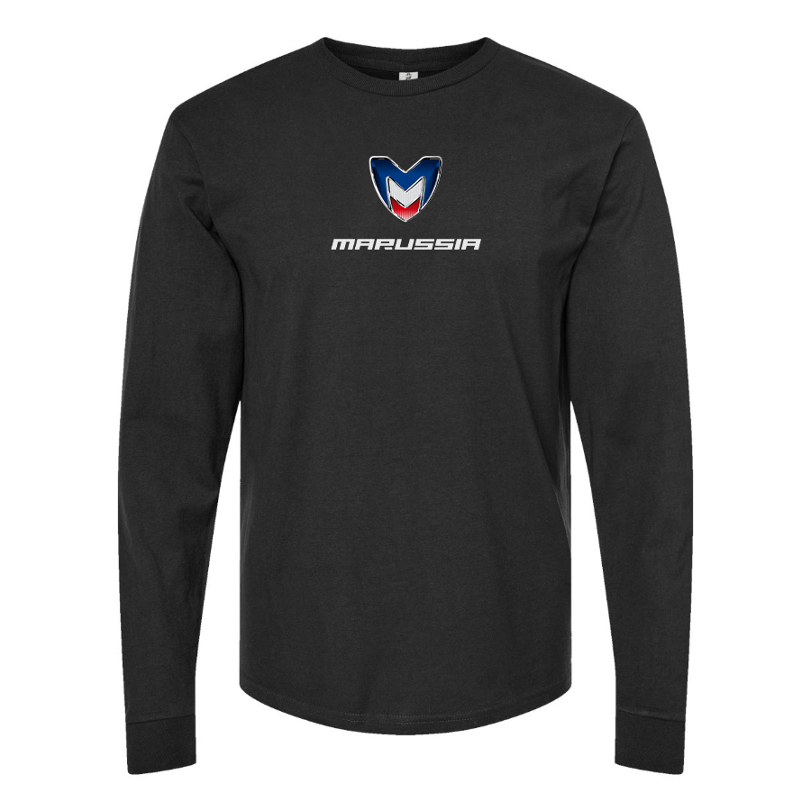 Men's Marussia Motors Logo Cotton Long Sleeve T-Shirt