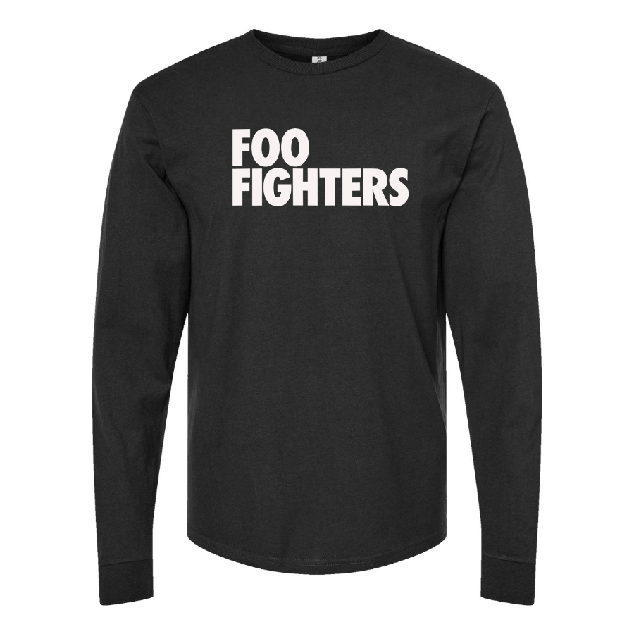 Men's Foo Fighters Logo Cotton Long Sleeve T-Shirt