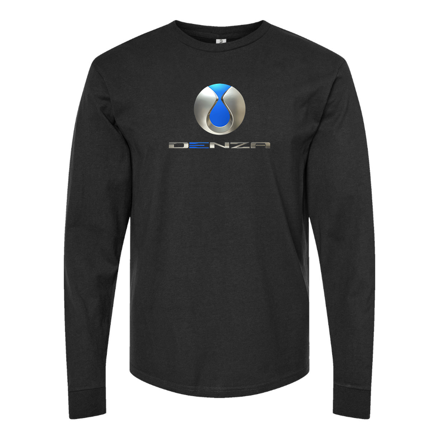Men's Denza Logo Cotton Long Sleeve T-Shirt