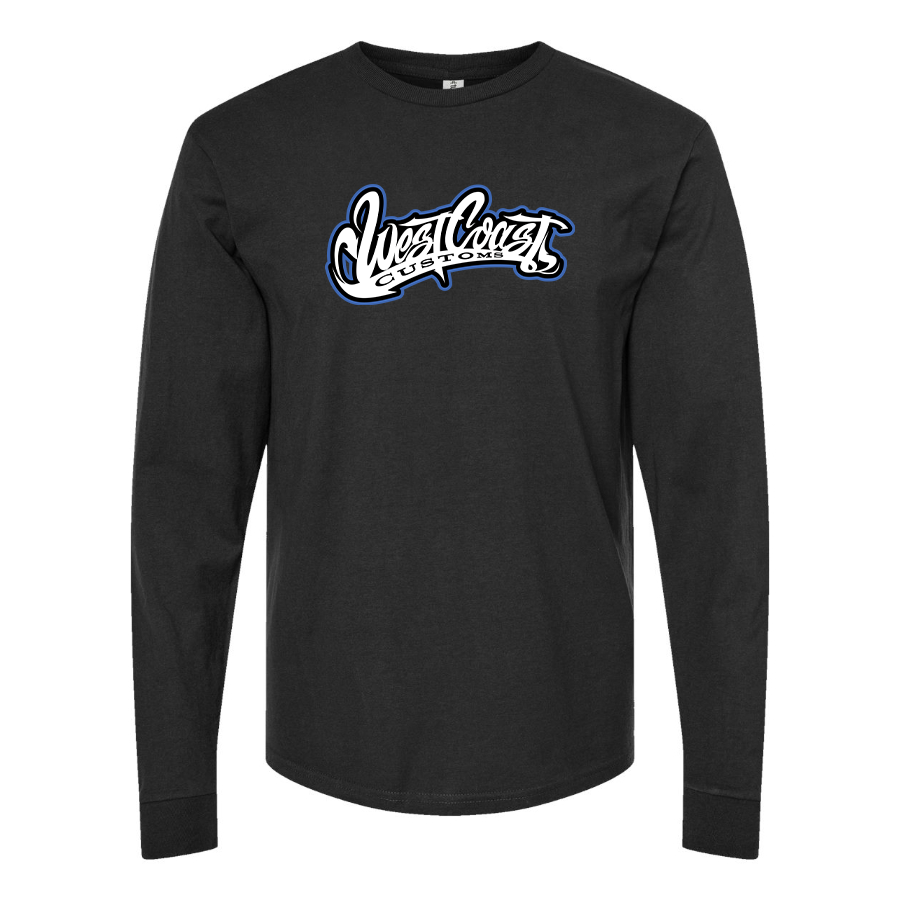 Men's West Coast Customs Logo Cotton Long Sleeve T-Shirt