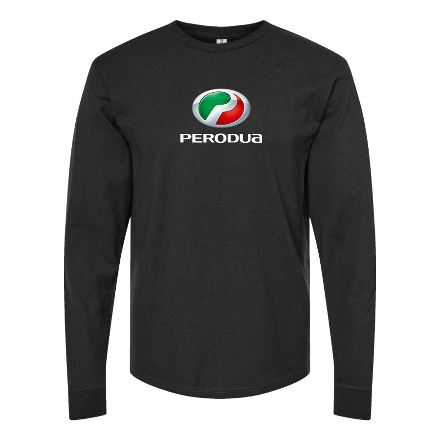 Men's Perodua Logo Cotton Long Sleeve T-Shirt