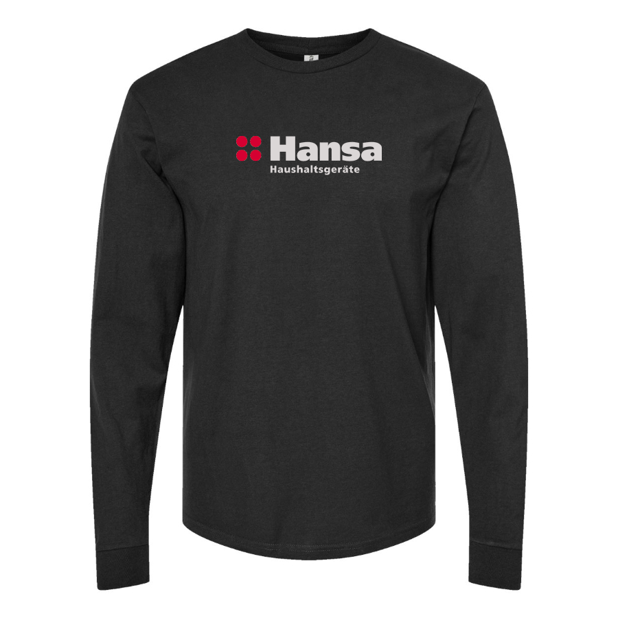Men's Hansa Logo Cotton Long Sleeve T-Shirt