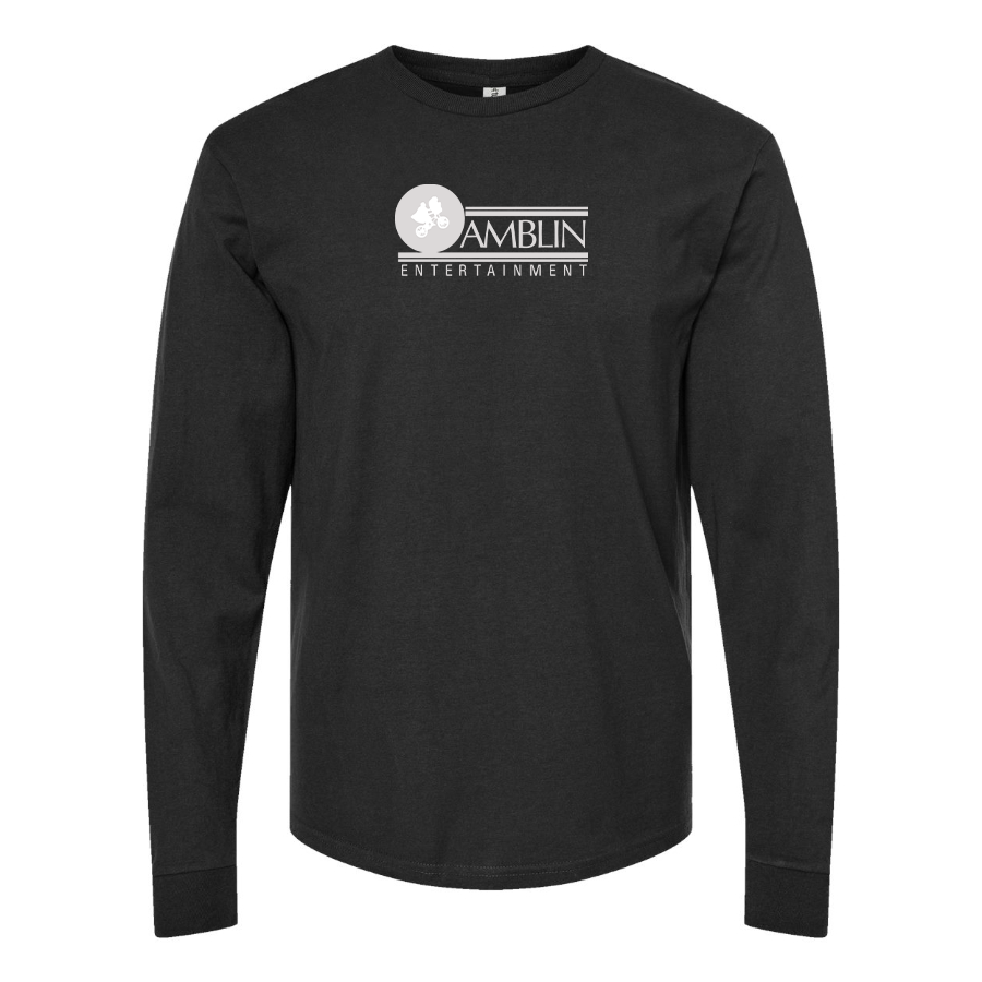 Men's Amblin Entertainment Logo Cotton Long Sleeve T-Shirt