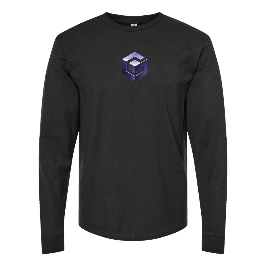 Men's Nintendo GameCube Logo Cotton Long Sleeve T-Shirt
