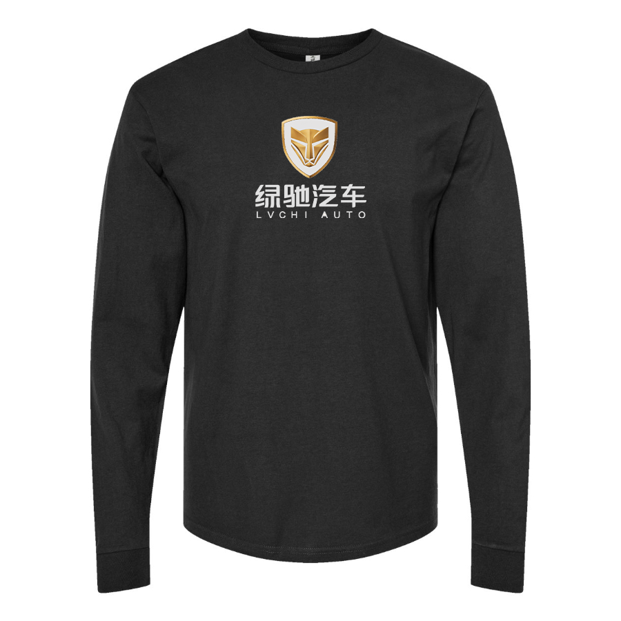 Men's Lvchi Logo Cotton Long Sleeve T-Shirt