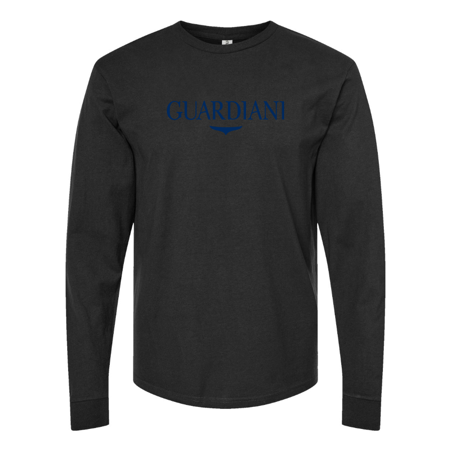 Men's Alberto Guardiani Logo Cotton Long Sleeve T-Shirt