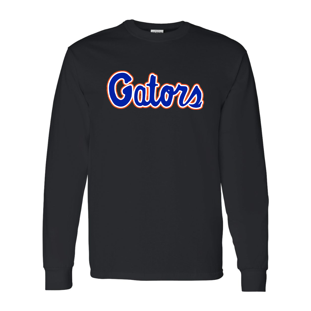 Men's Florida Gators Script Gildan Heavy Cotton Long Sleeve T-Shirt