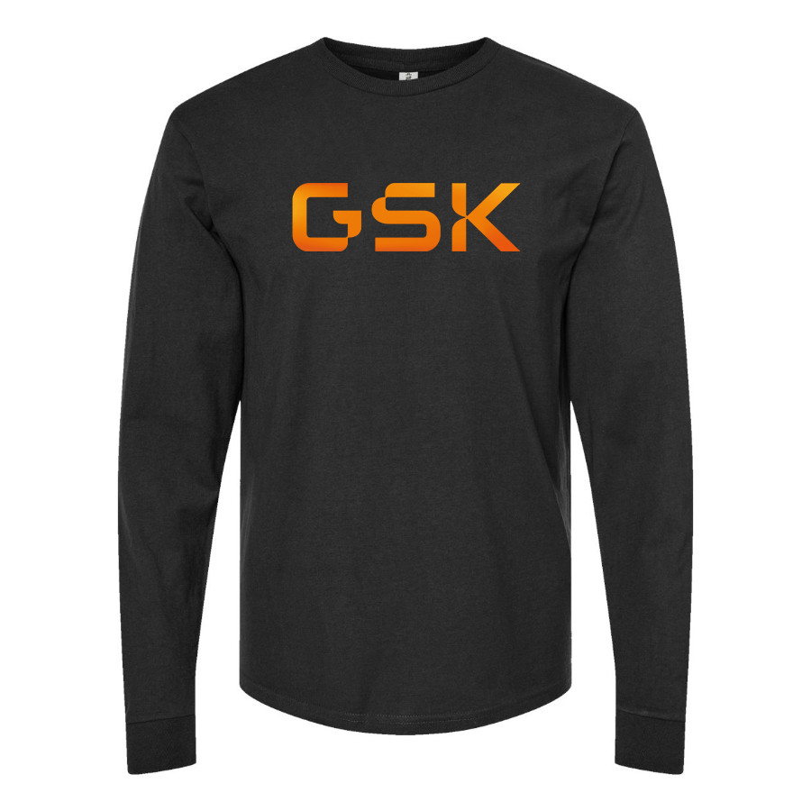 Men's GSK Logo Cotton Long Sleeve T-Shirt