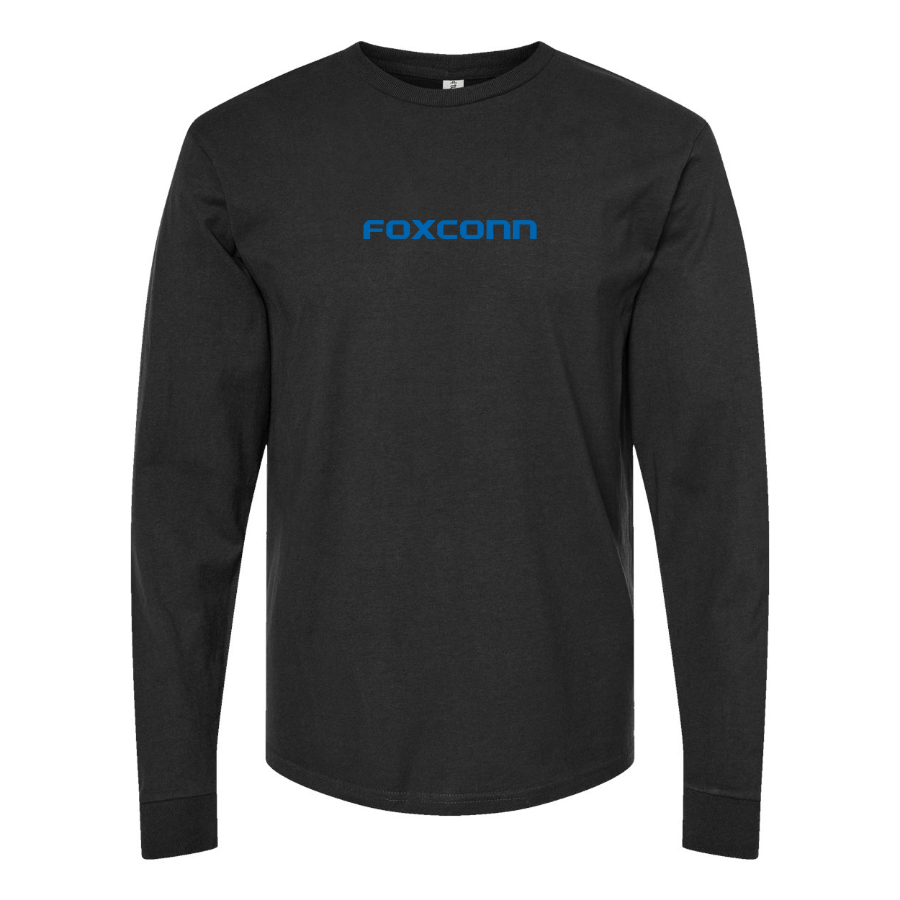 Men's Foxconn Logo Cotton Long Sleeve T-Shirt
