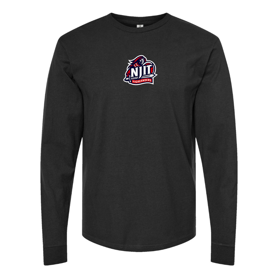 Men's NJIT Highlanders Logo Cotton Long Sleeve T-Shirt
