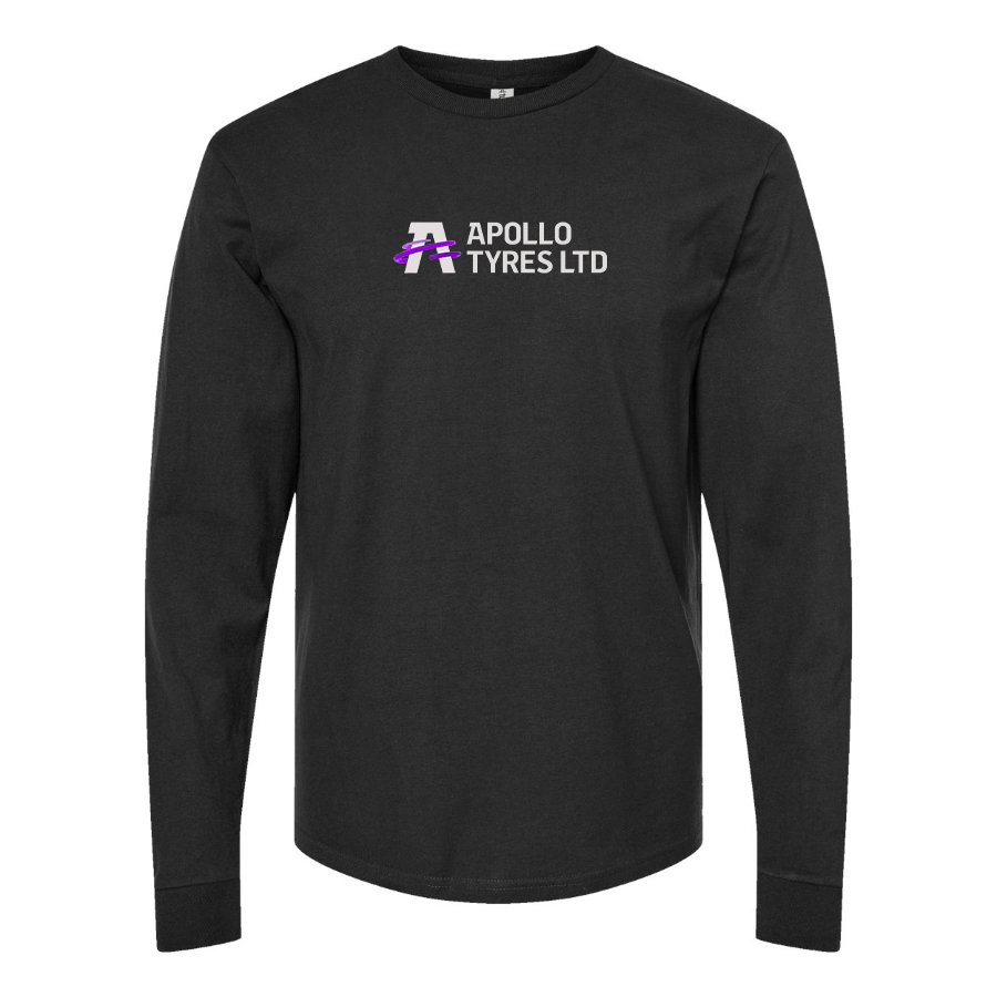 Men's Apollo Tyres Logo Cotton Long Sleeve T-Shirt