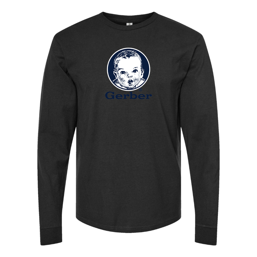 Men's Gerber Logo Cotton Long Sleeve T-Shirt