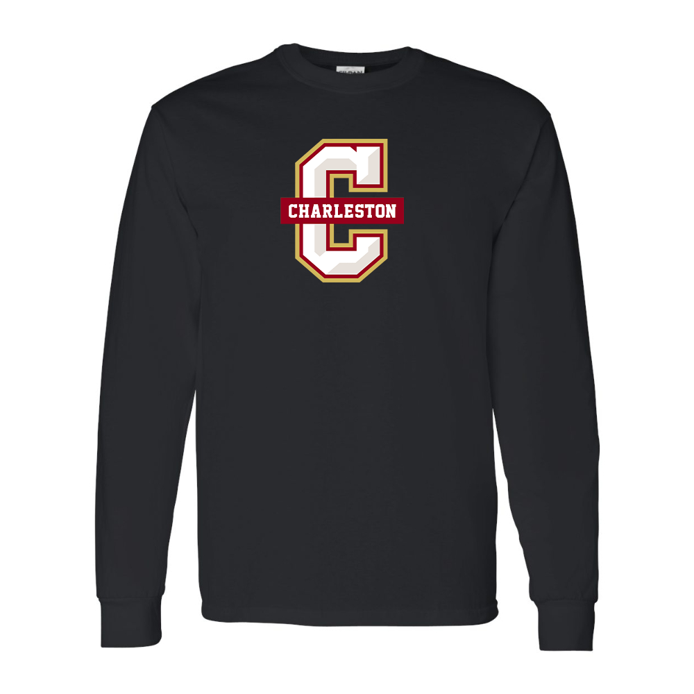 Men's Charleston Cougars Gildan Heavy Cotton Long Sleeve T-Shirt