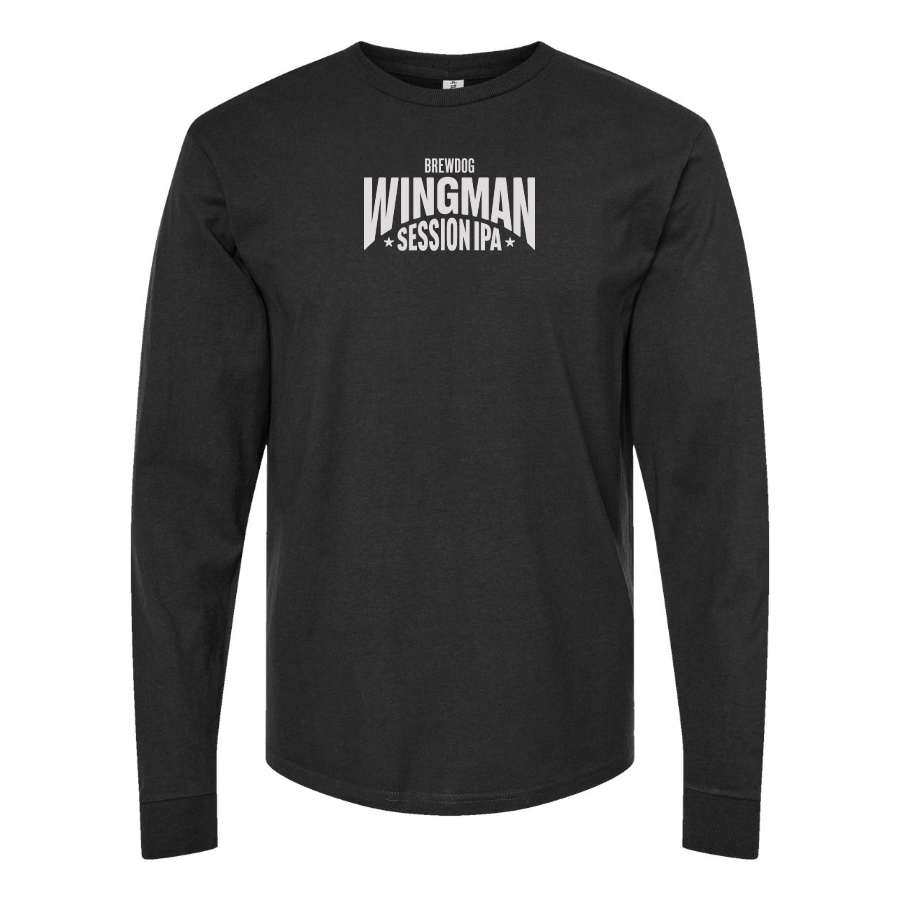 Men's Wingman Logo Cotton Long Sleeve T-Shirt