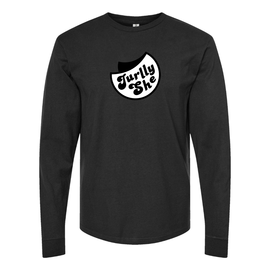 Men's Jurllyshe Logo Cotton Long Sleeve T-Shirt