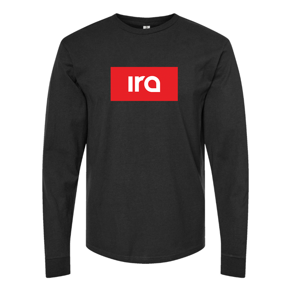 Men's IRA Logo Cotton Long Sleeve T-Shirt