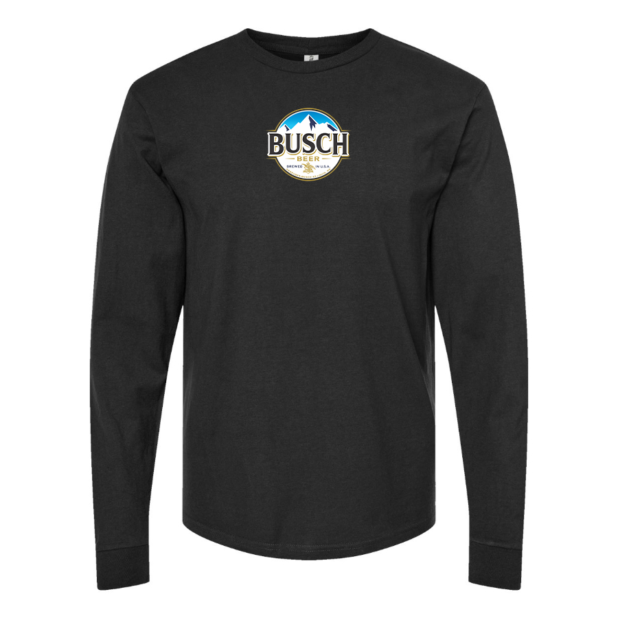 Men's Busch Logo Cotton Long Sleeve T-Shirt