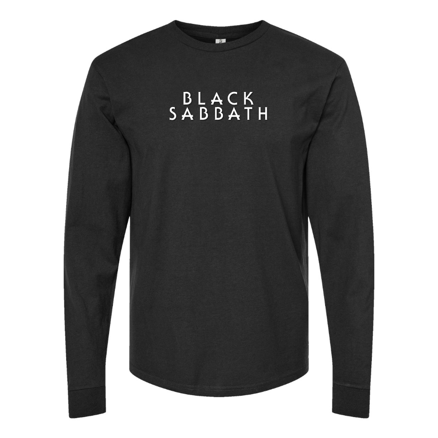 Men's Black Sabbath Logo Cotton Long Sleeve T-Shirt