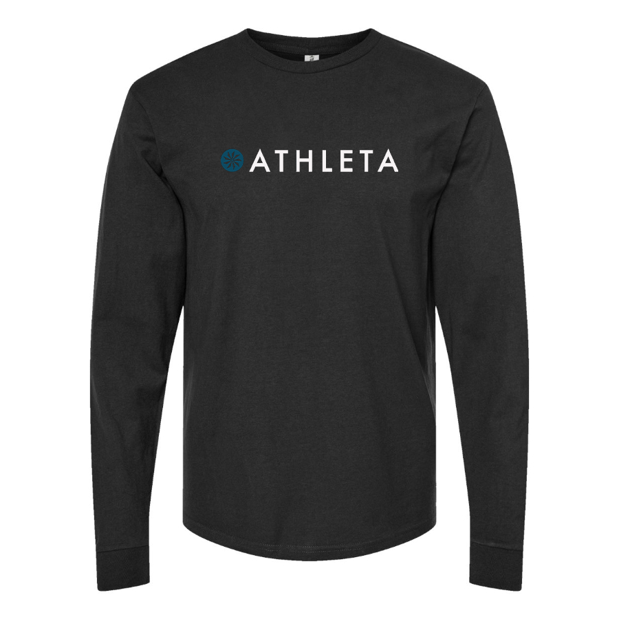 Men's Athleta Logo Cotton Long Sleeve T-Shirt