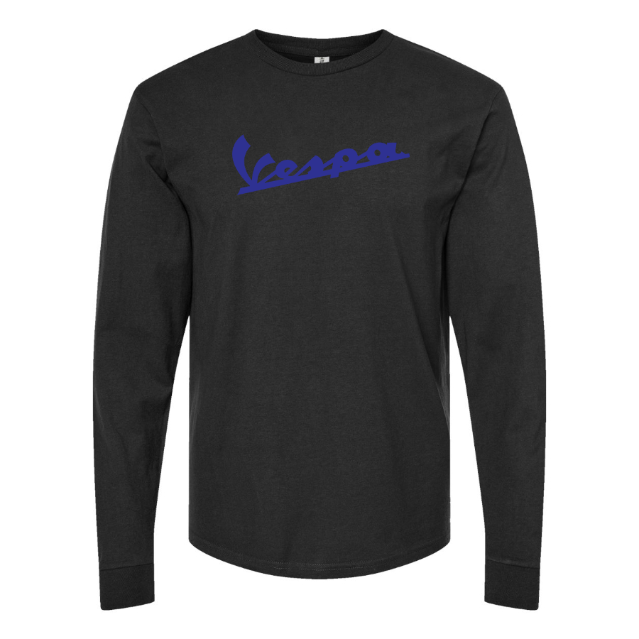 Men's Vespa Logo Cotton Long Sleeve T-Shirt