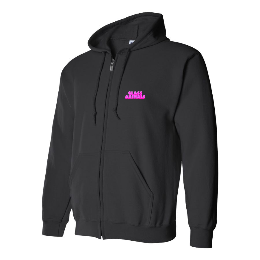 Men's Glass Animals Logo Zipper Hoodie