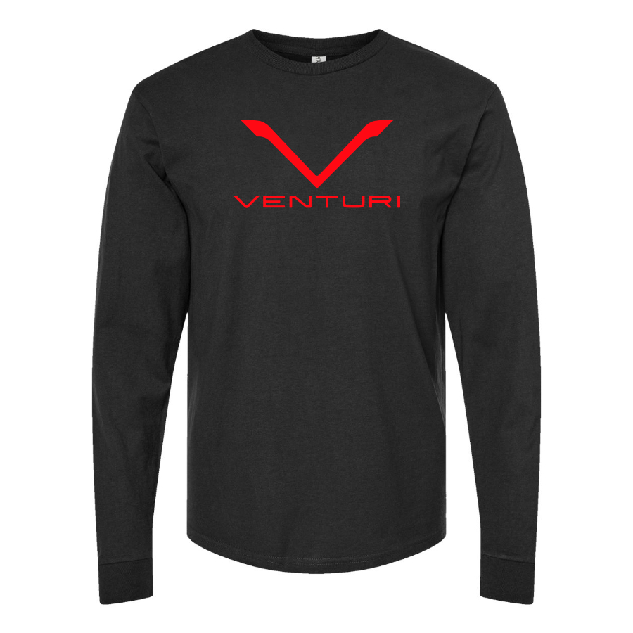 Men's Venturi Logo Cotton Long Sleeve T-Shirt