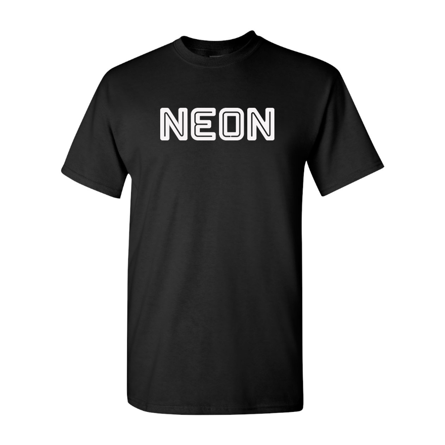 Men's Neon Logo Cotton T-Shirt