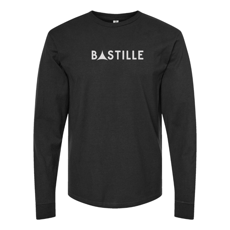 Men's Bastille Logo Cotton Long Sleeve T-Shirt
