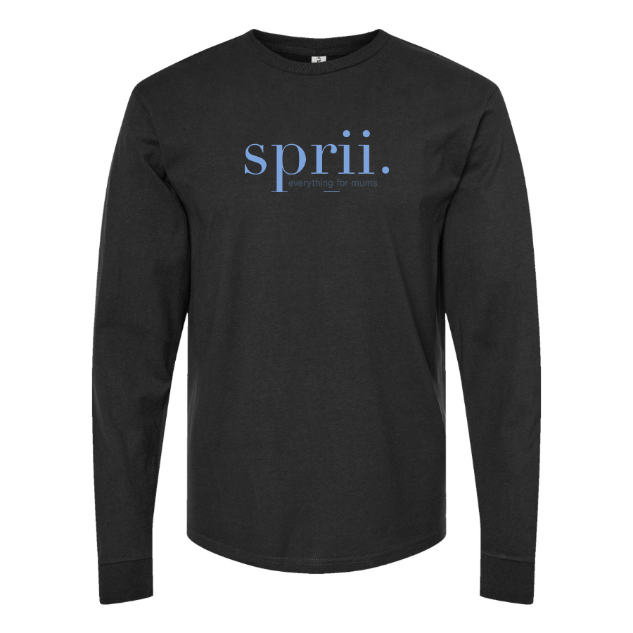 Men's Sprii Logo Cotton Long Sleeve T-Shirt