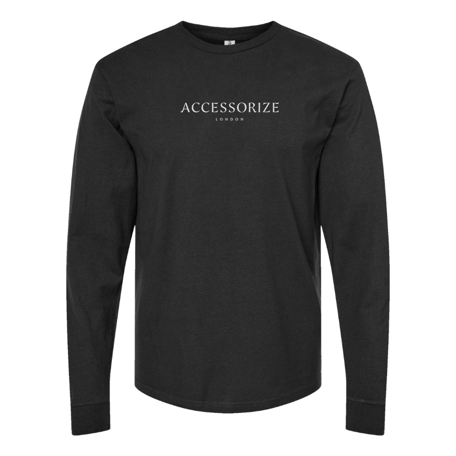 Men's Accessorize Logo Cotton Long Sleeve T-Shirt